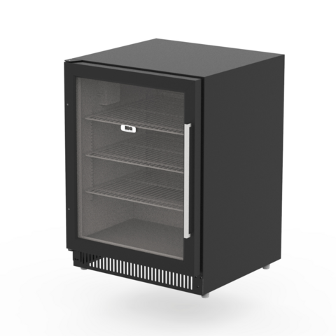 BBQ Kitchen - Outdoor BBQ Cooler GROSS schwarz m. Edelstahlg