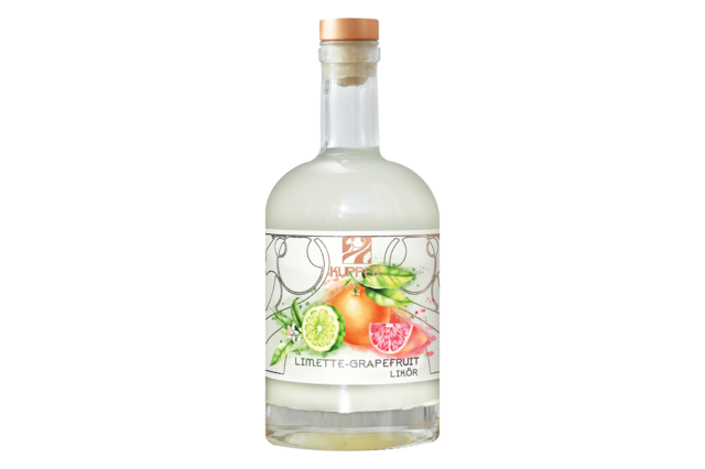 Kupper Limette-Grapefruit-Likör, 500ml, 20% Vol.